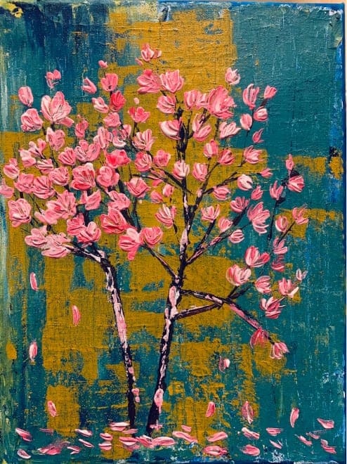 Magnolias in bloom
